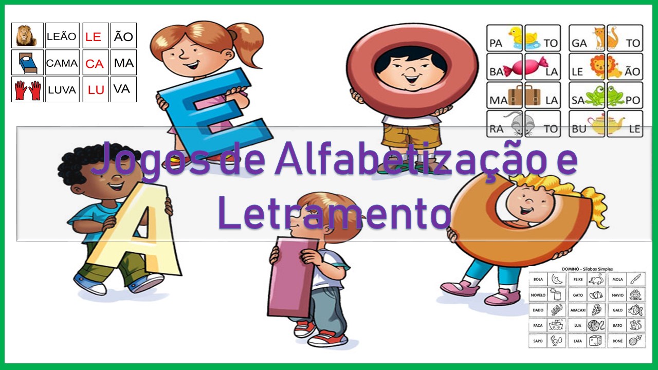 Jogo de alfabetização e letramento - Alfabetização e Letramento