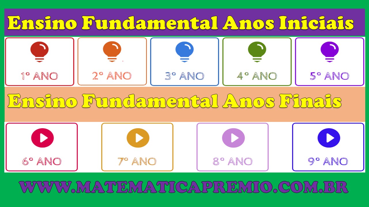 Todos os conteúdos do 6° ao 9° ano em Jogos - Matematicapremio