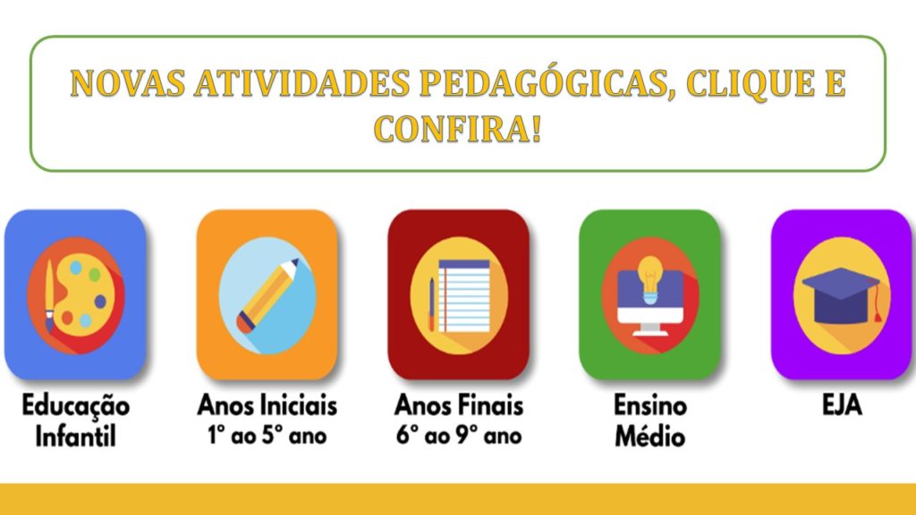 Atividades pedagógicas 2021 organizadas por anos de ensino e ...
