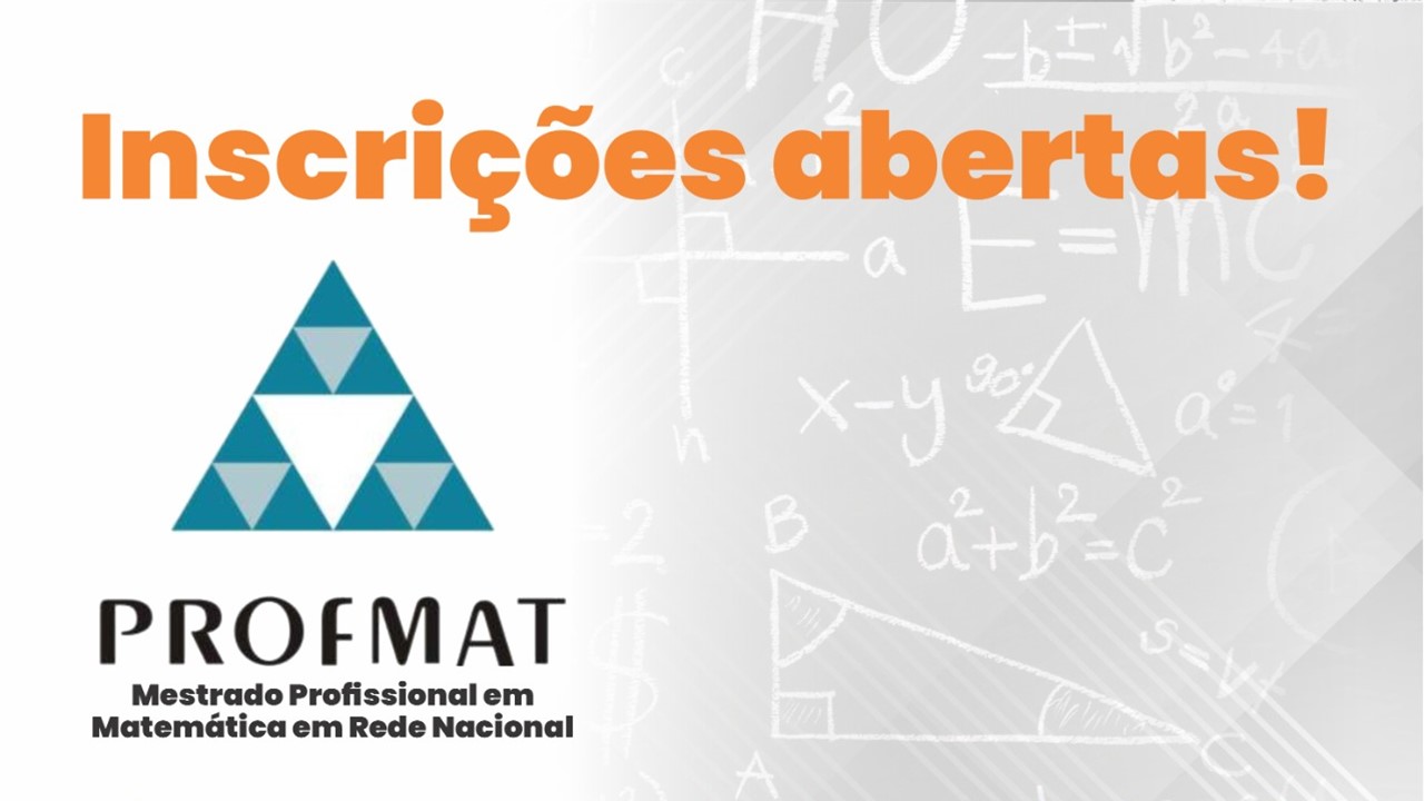Alpha Prof Mat Inscrições abertas para o Mestrado em Matemática - PROFMAT 2023 ...